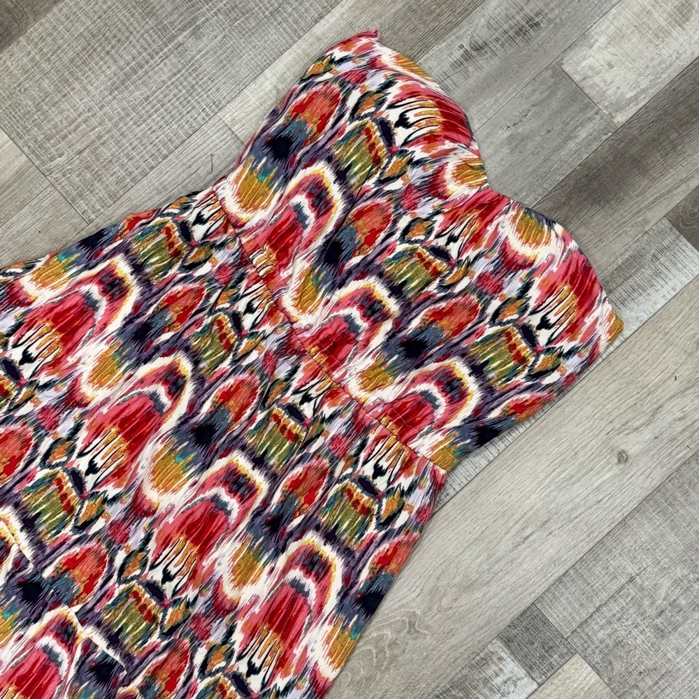 BB Dakota strapless multicolored printed hi-low dress ❤️ - Picture 6 of 8
